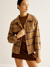 Rustic Ekose Overshirt Ceket - Phentora