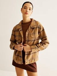 Rustic Ekose Overshirt Ceket - Phentora