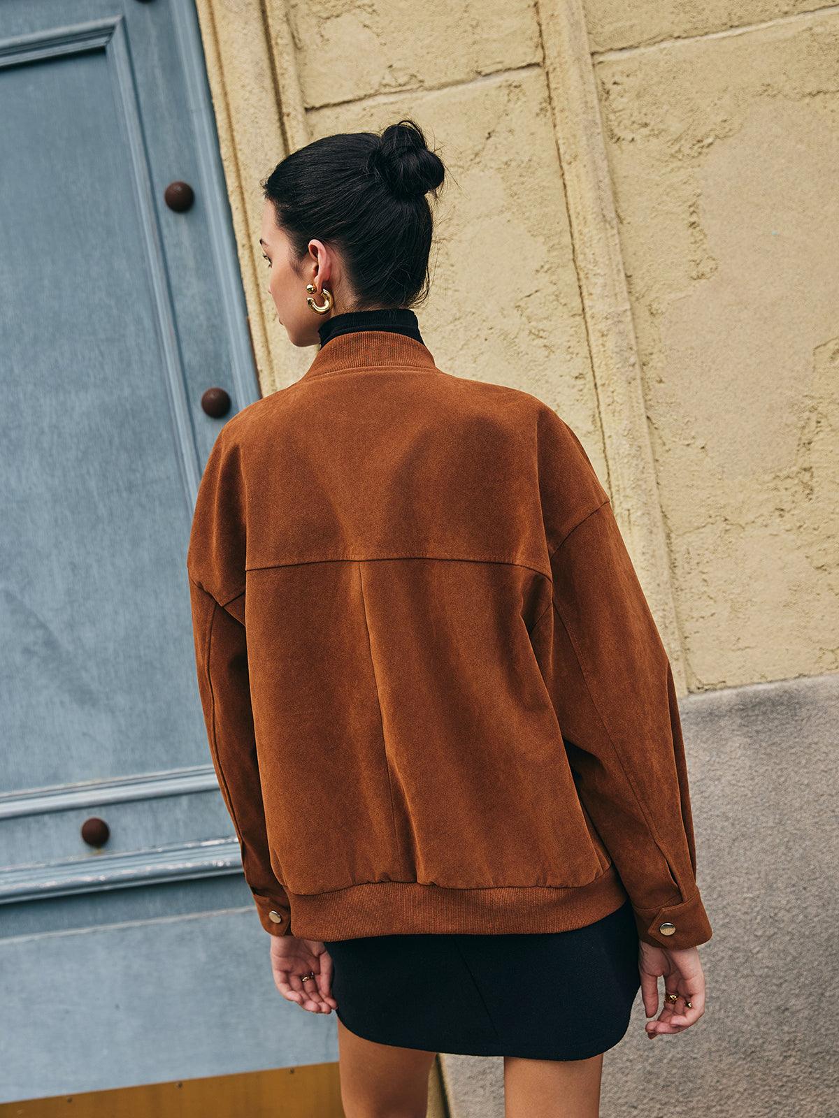 Rust Heritage Süet Ceket - Phentora
