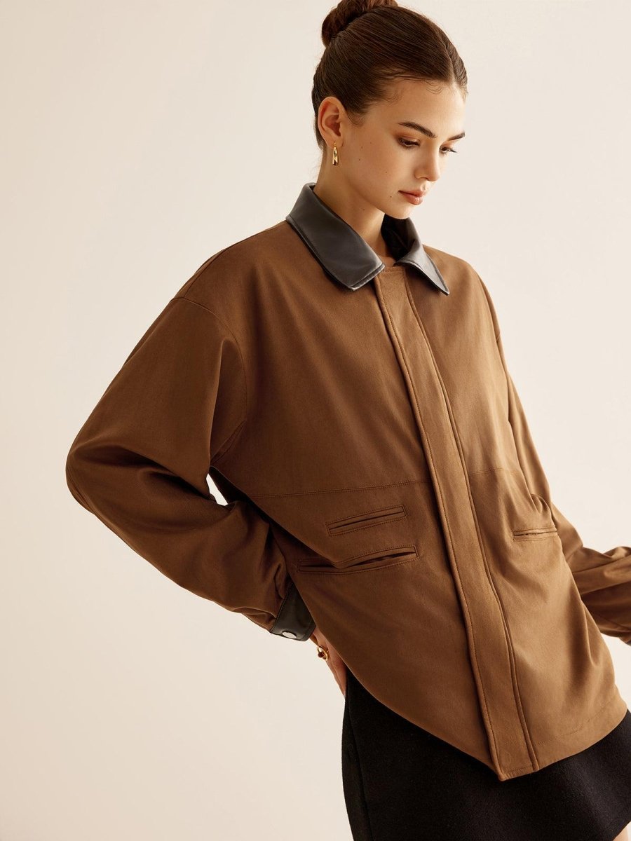 Modern Luxe Kontrast Ceket - Phentora