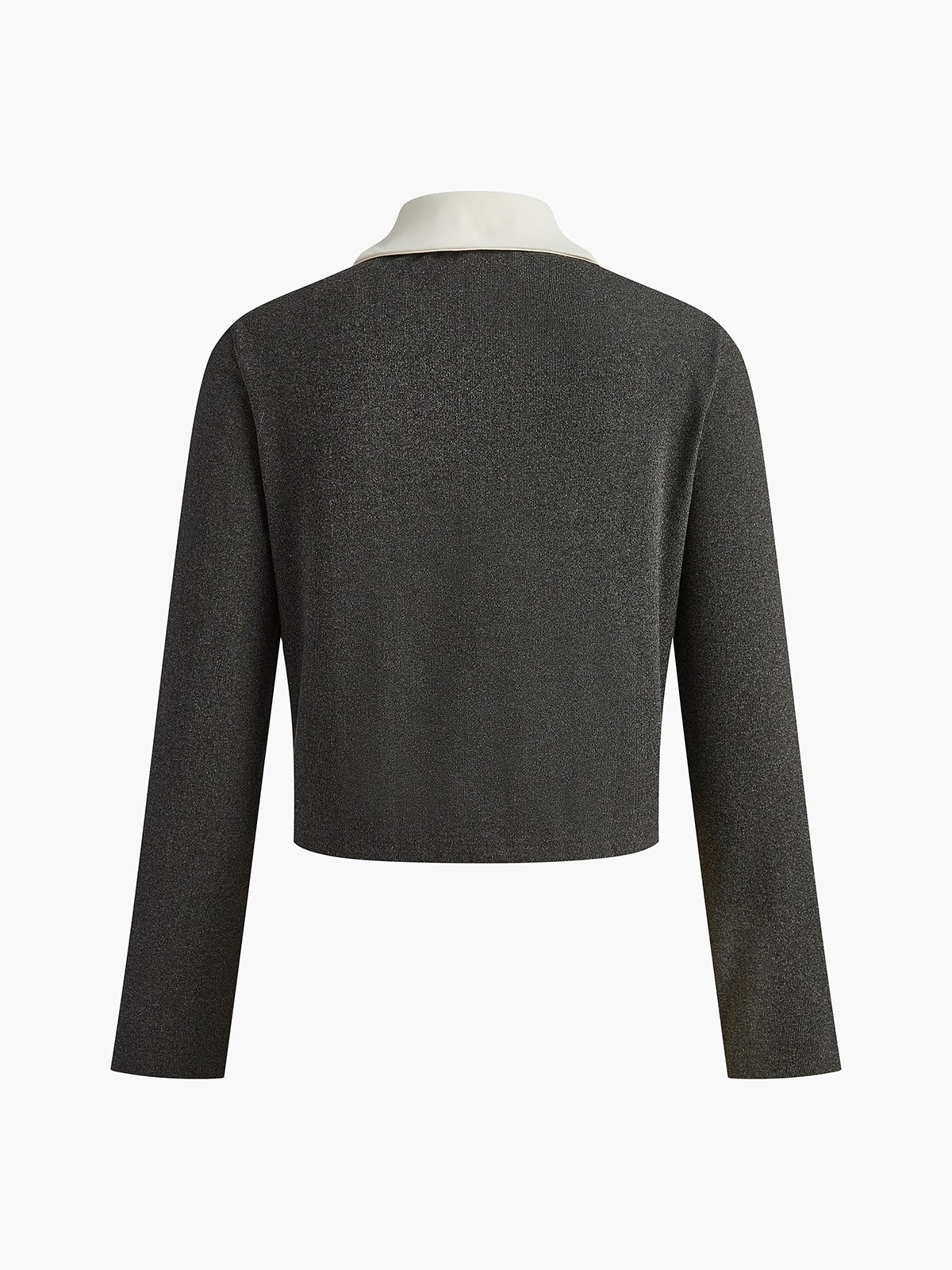 Zıt Yaka Düğmeli Küçük Beden Blazer - Phentora