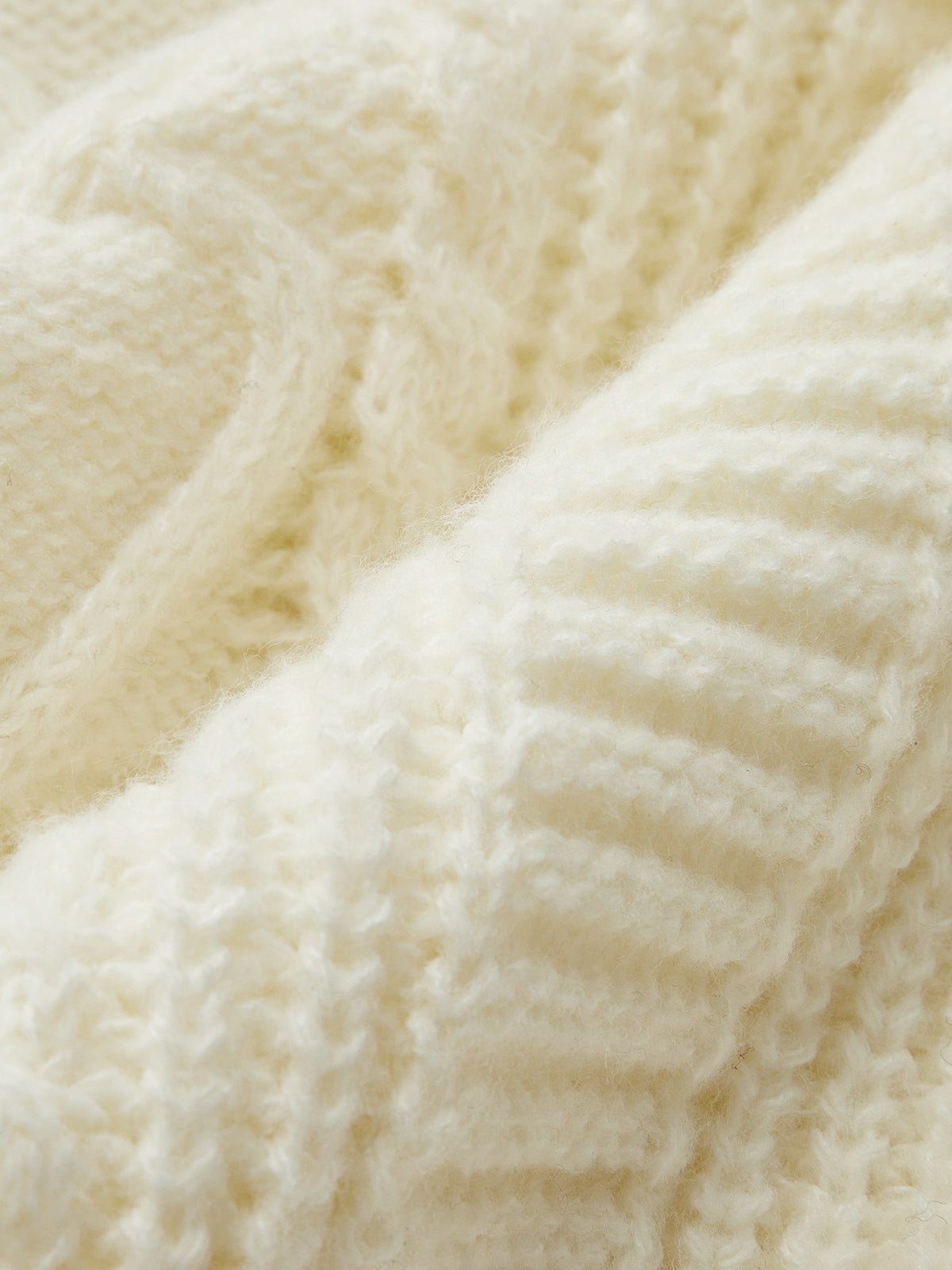 V Yaka Düğme Mekanizmalı Kablo Hırka - Phentora