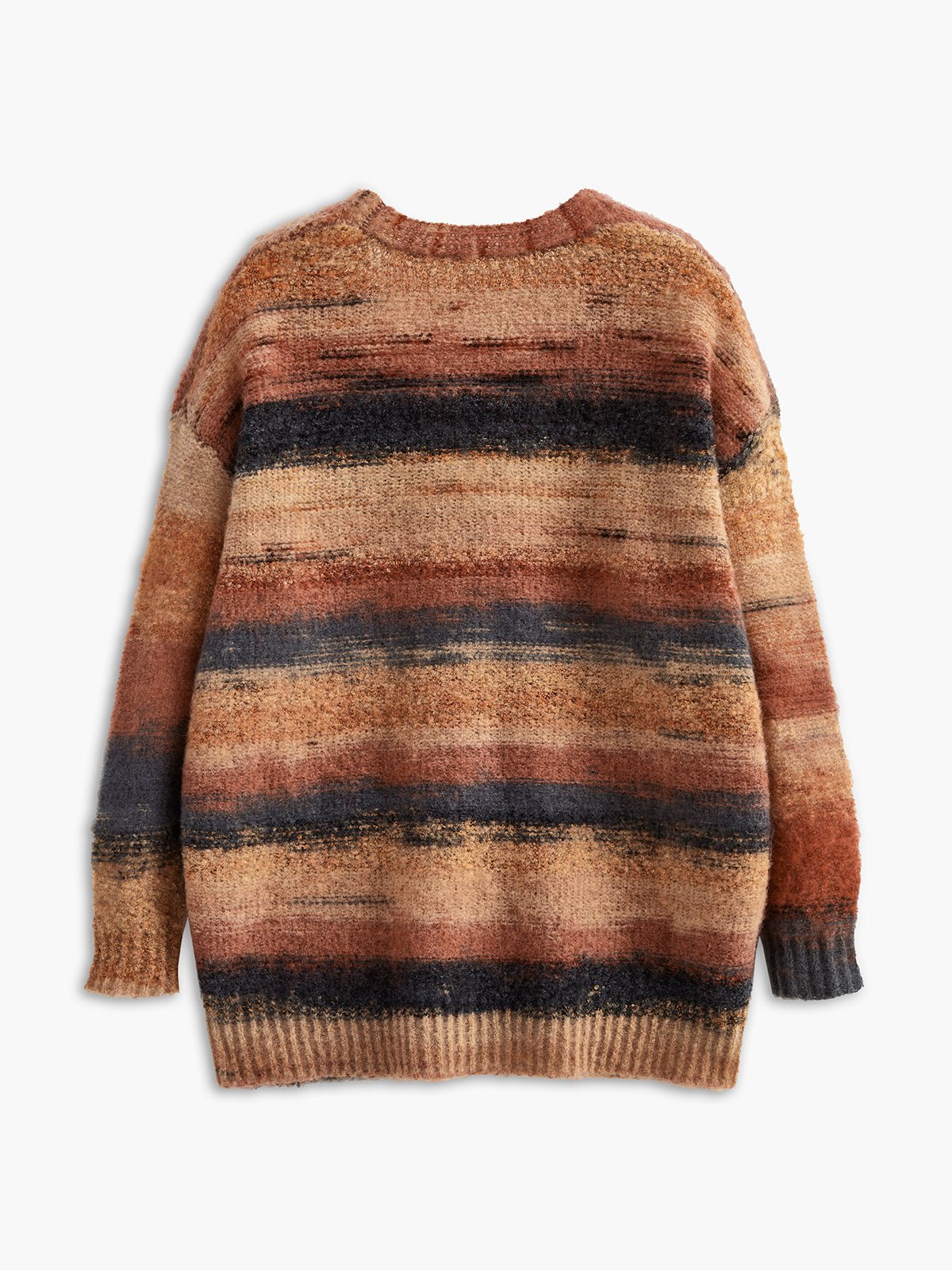 V Yaka Ombre Oversize Hırka - Phentora