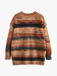 V Yaka Ombre Oversize Hırka - Phentora