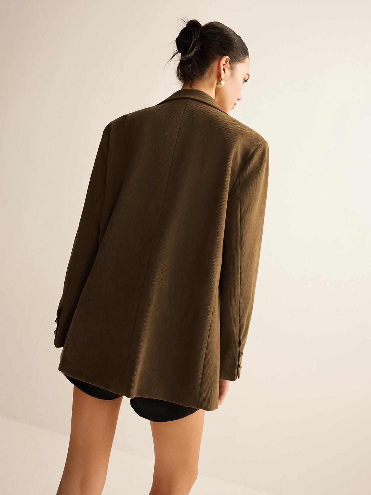 Earth Tone Blazer Ceket - Phentora