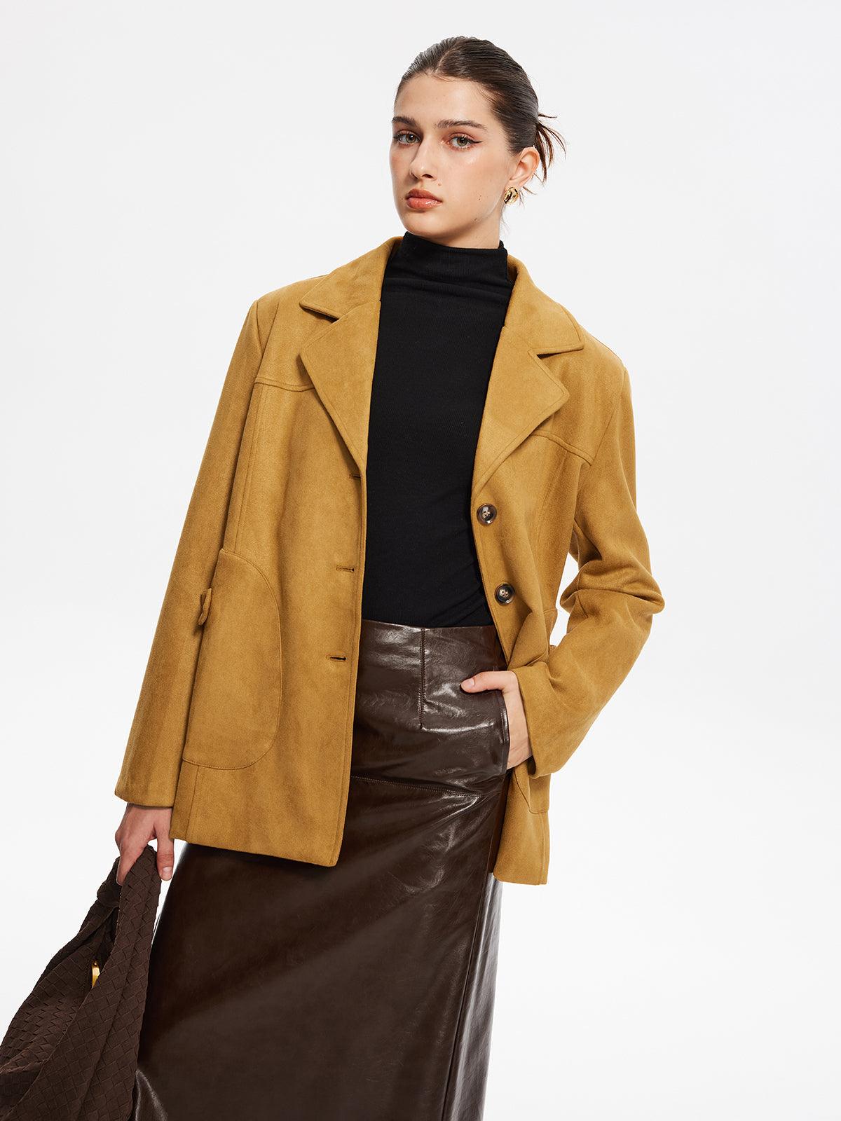Amber Glow Blazer Ceket - Phentora