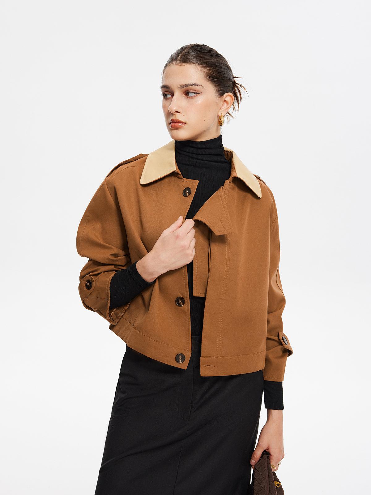 Contempo Crop Ceket - Phentora