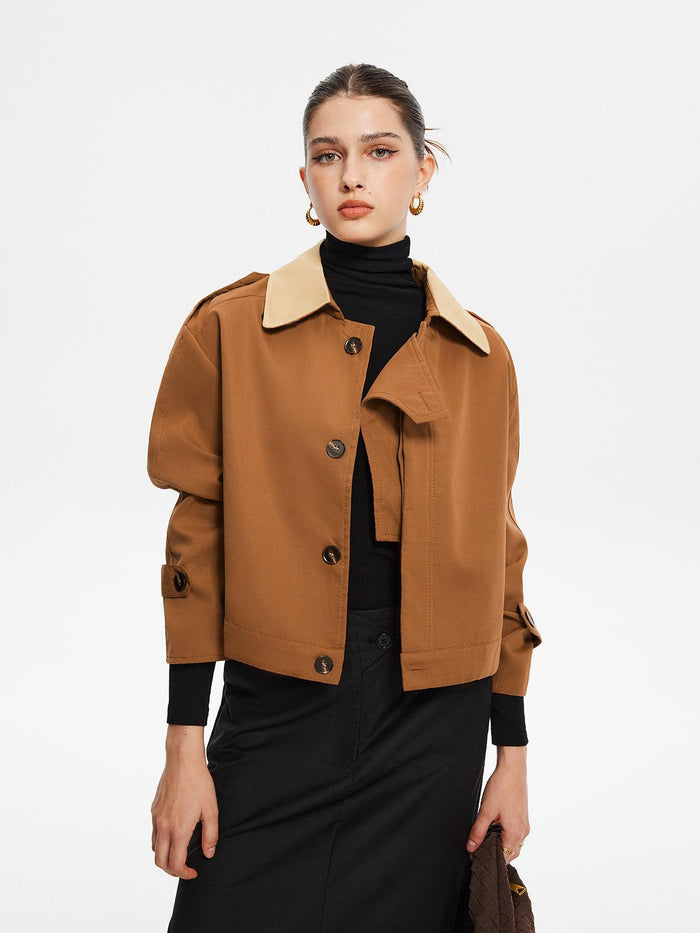 Contempo Crop Ceket - Phentora