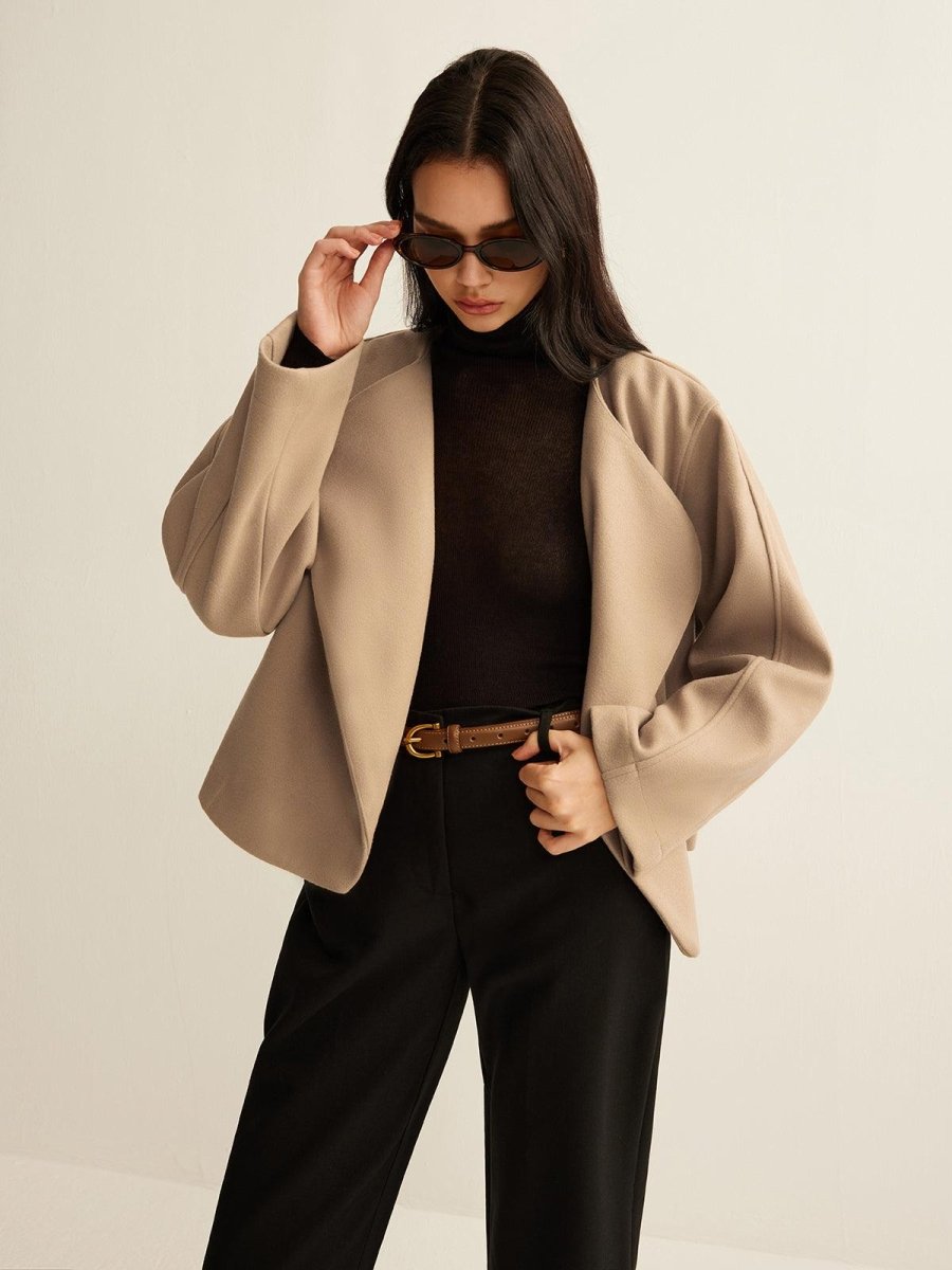 Minimalist Bol Kesim Düz Blazer Ceket - Phentora