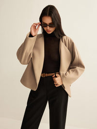 Minimalist Bol Kesim Düz Blazer Ceket - Phentora
