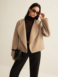 Minimalist Bol Kesim Düz Blazer Ceket - Phentora