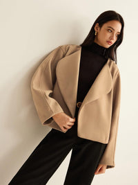 Minimalist Bol Kesim Düz Blazer Ceket - Phentora