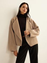 Minimalist Bol Kesim Düz Blazer Ceket - Phentora