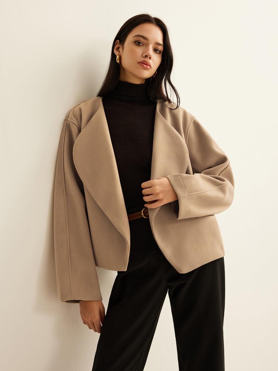 Minimalist Bol Kesim Düz Blazer Ceket - Phentora