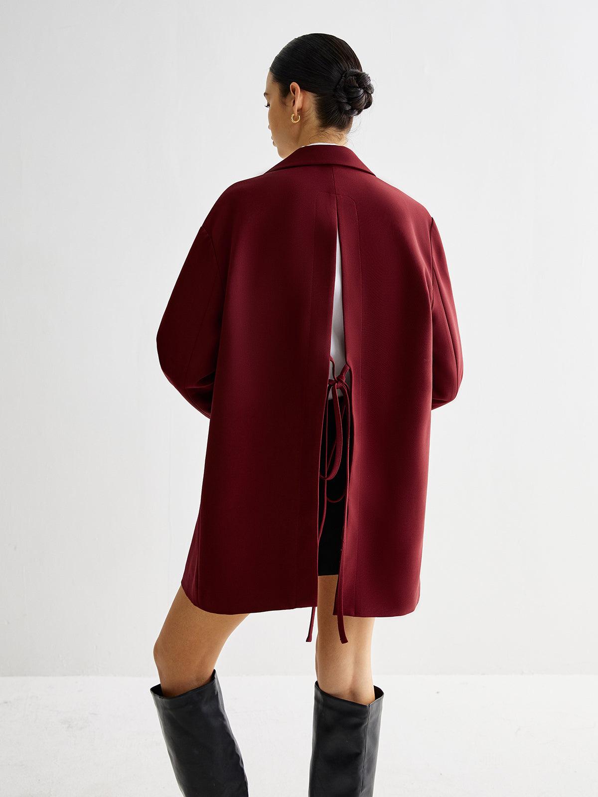 Back - Tie Elegance Ceket - Phentora
