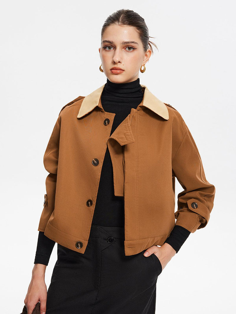 Contempo Crop Ceket - Phentora