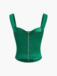 Vintage Sweetheart Saten Korse - Phentora