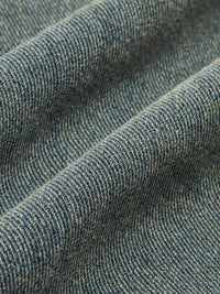 Vintage Contrast Trim Yakalı Denim Ceket - Phentora