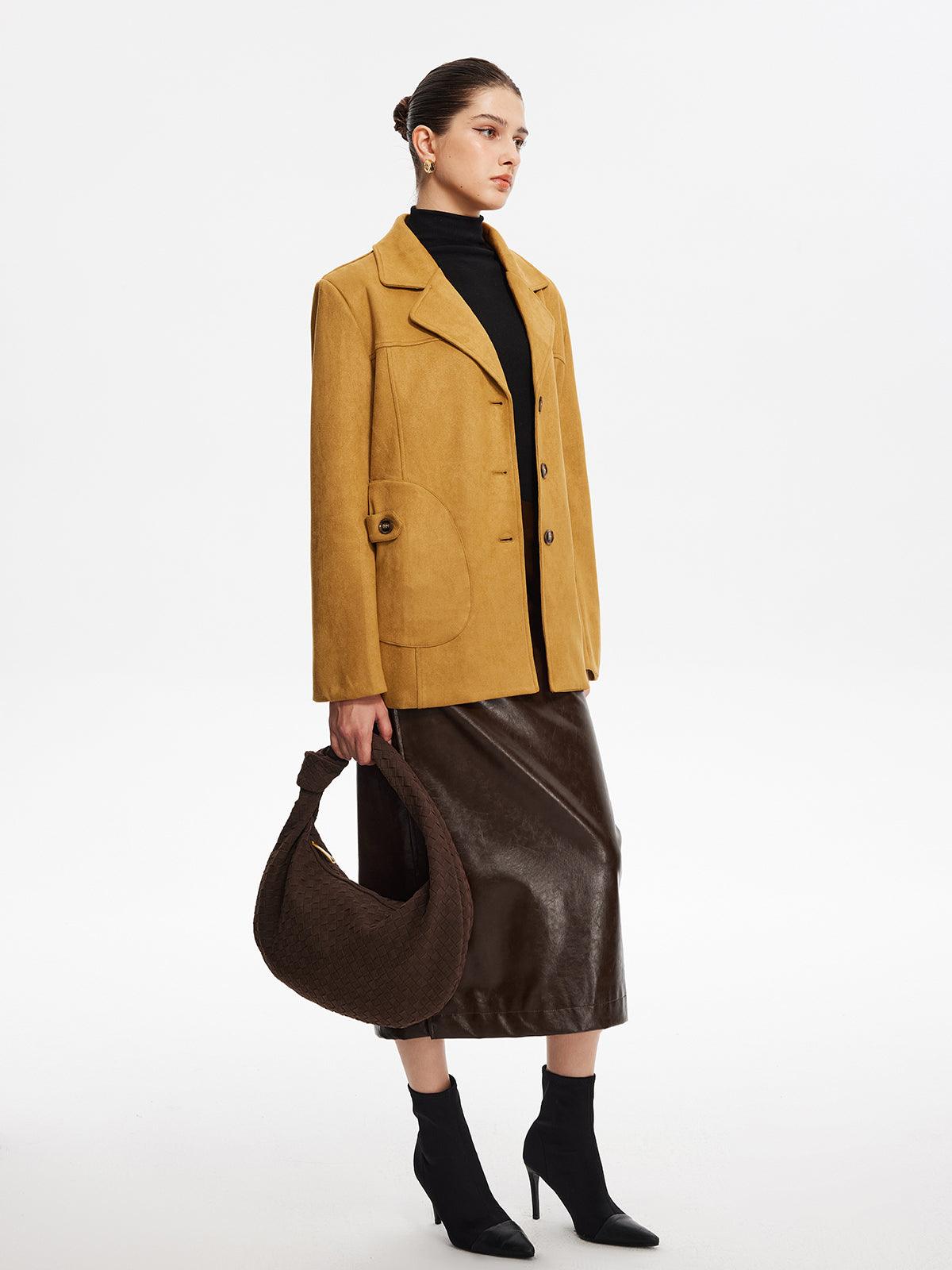 Amber Glow Blazer Ceket - Phentora
