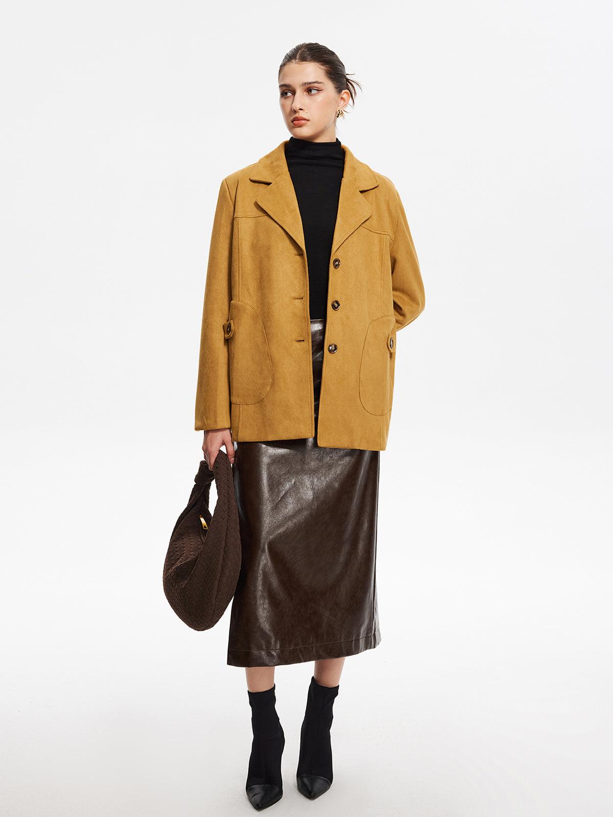 Amber Glow Blazer Ceket - Phentora