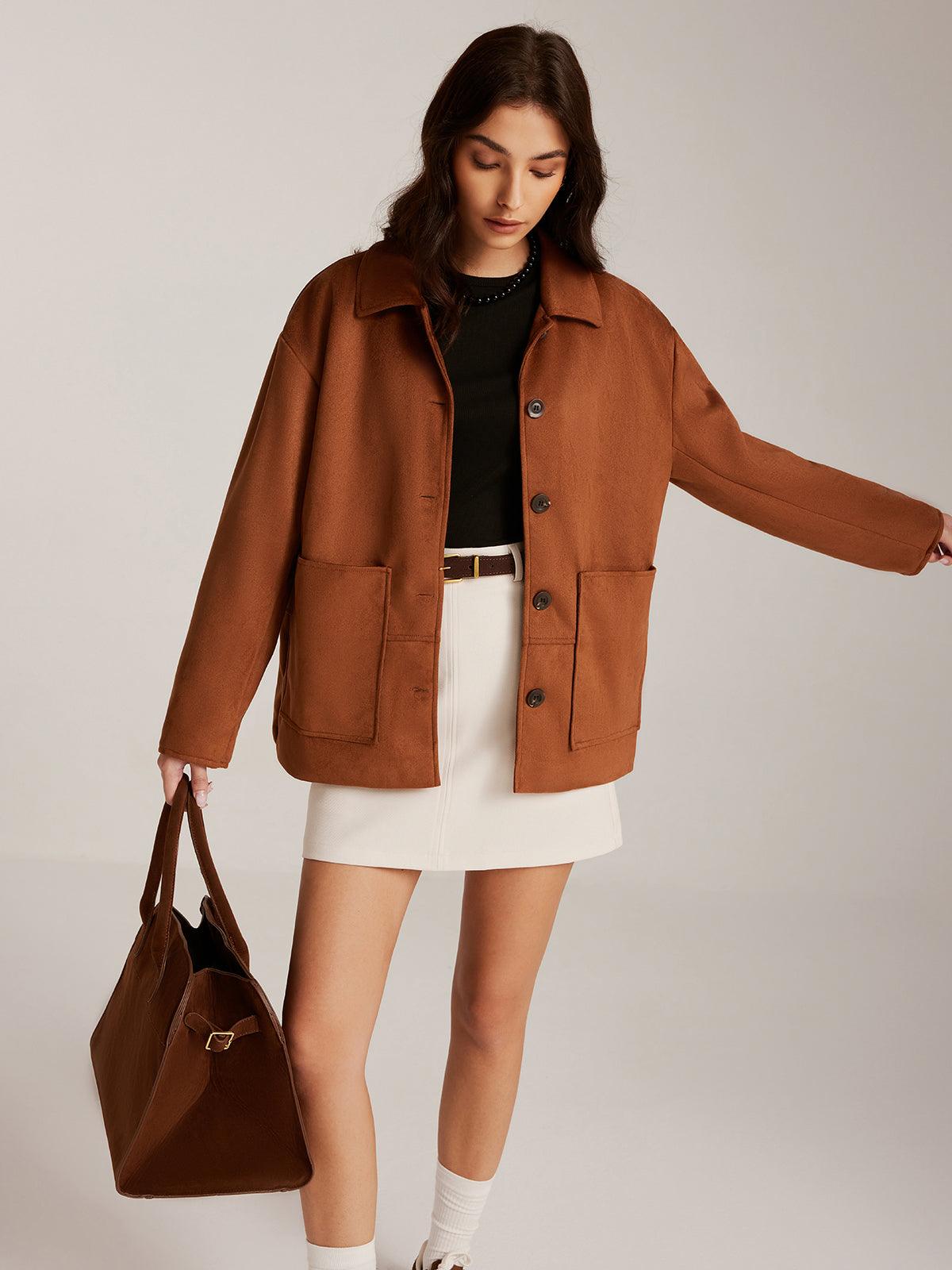 Rustic Charm Bol Kesim Ceket - Phentora