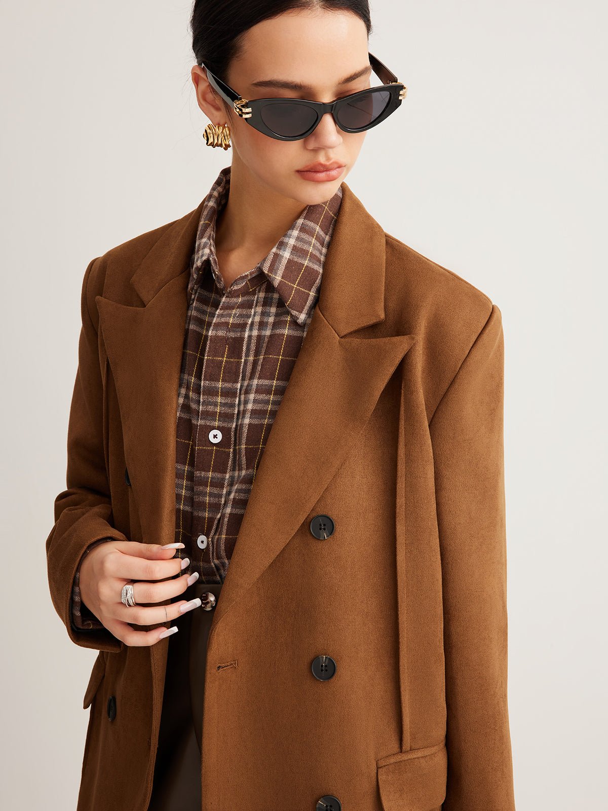 Süet Arka Yırtmaçlı Blazer - Phentora