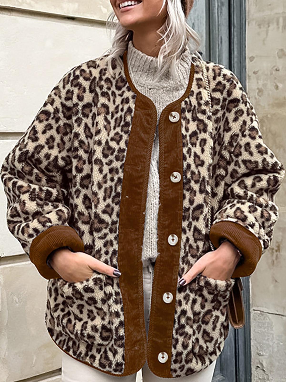 Vahşi Aura Leopar Desenli Ceket - Phentora
