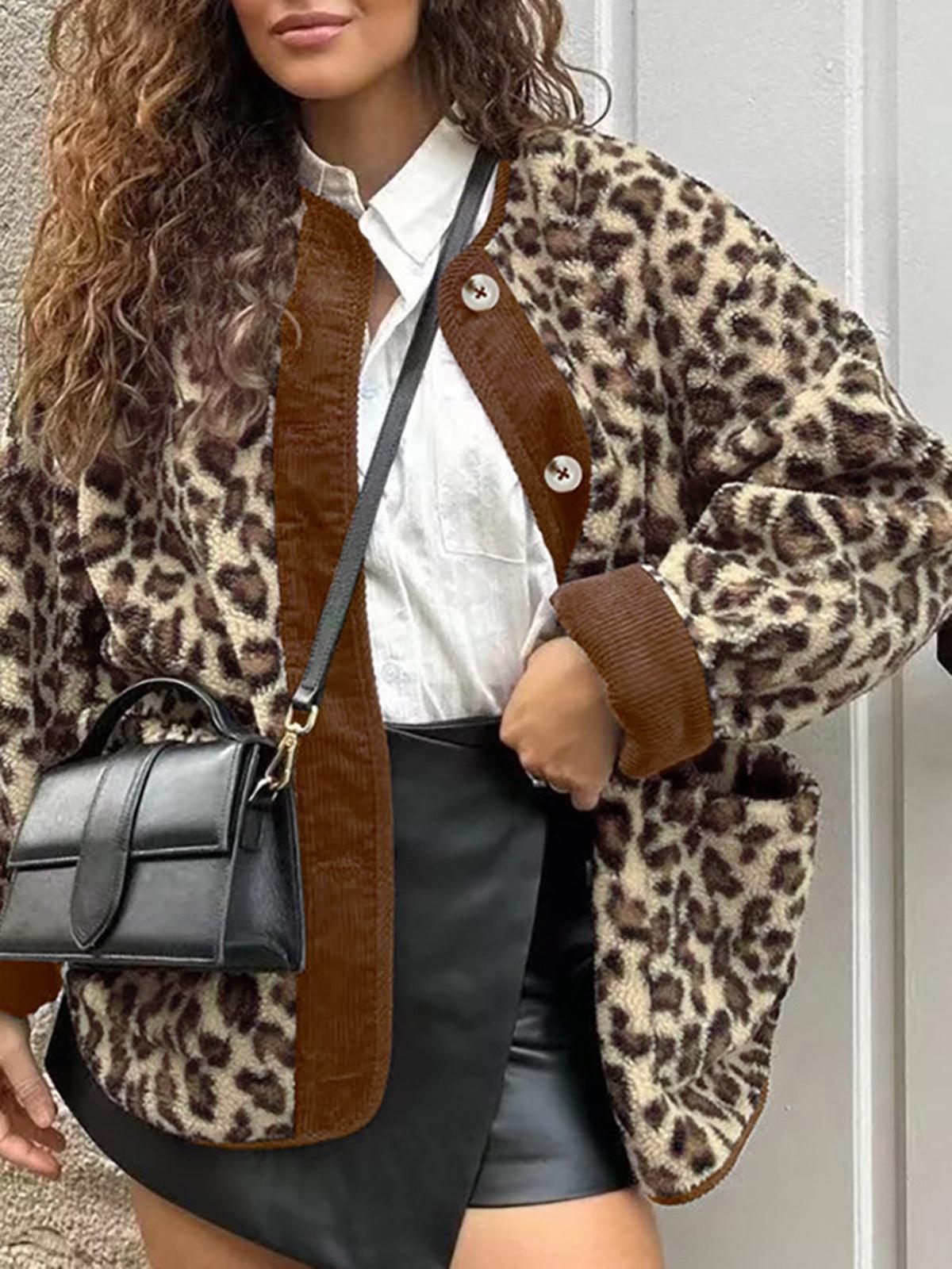 Vahşi Aura Leopar Desenli Ceket - Phentora