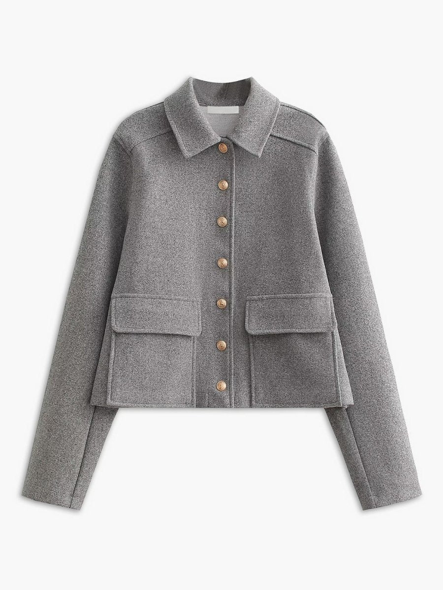 Cambridge Kısa Kesim Yün Blazer Ceket - Phentora