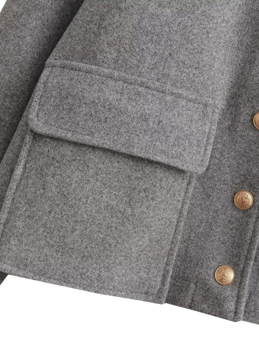 Cambridge Kısa Kesim Yün Blazer Ceket - Phentora