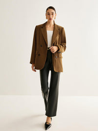 Rust Harmony Kadife Blazer - Phentora