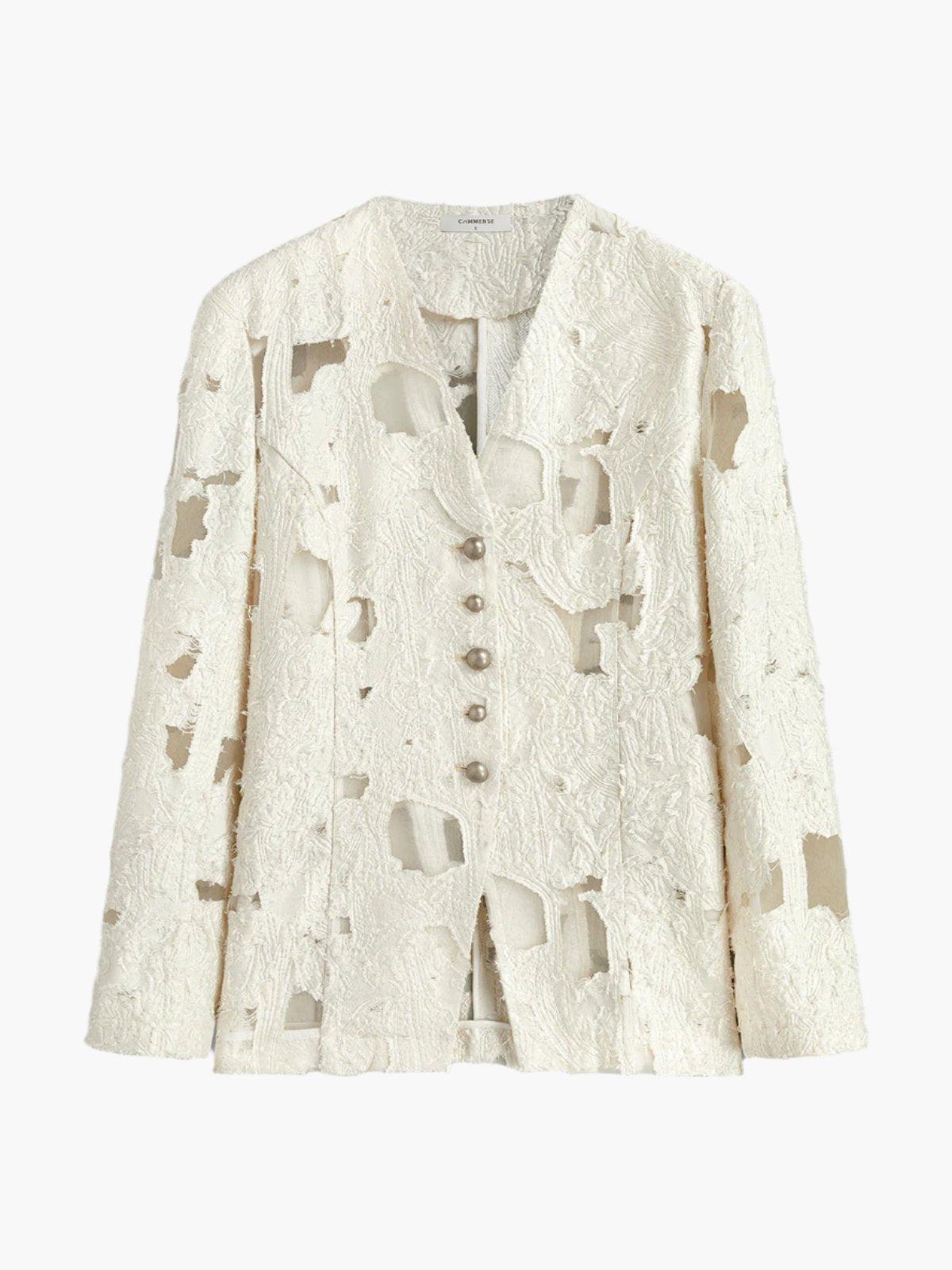 Ethereal Lace Blazer Ceket - Phentora