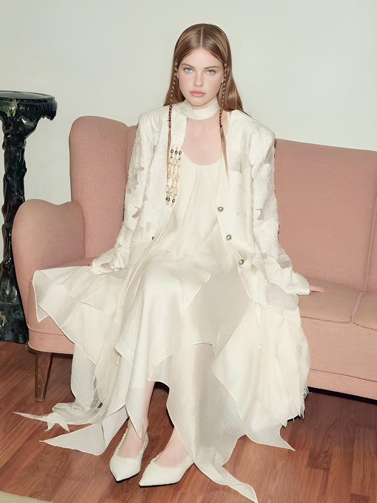 Ethereal Lace Blazer Ceket - Phentora