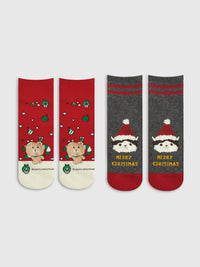 Karikatürlü Noel Hediyelik Kutusu ve Çoraplar - Phentora