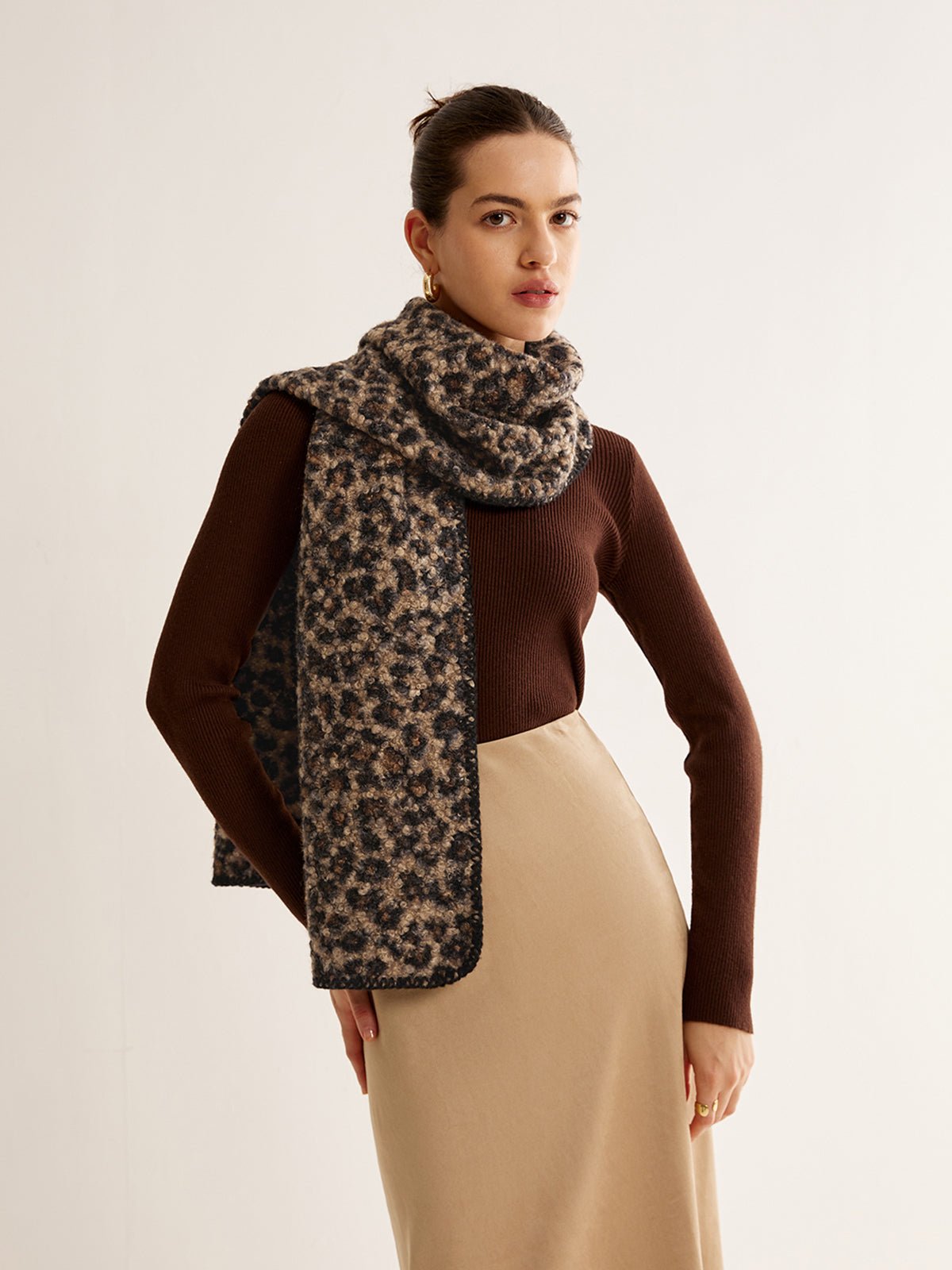 Leopar Desenli Minky Şal - Phentora