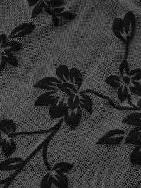 Çiçek Desenli Sheer Tül Structured Korse - Phentora