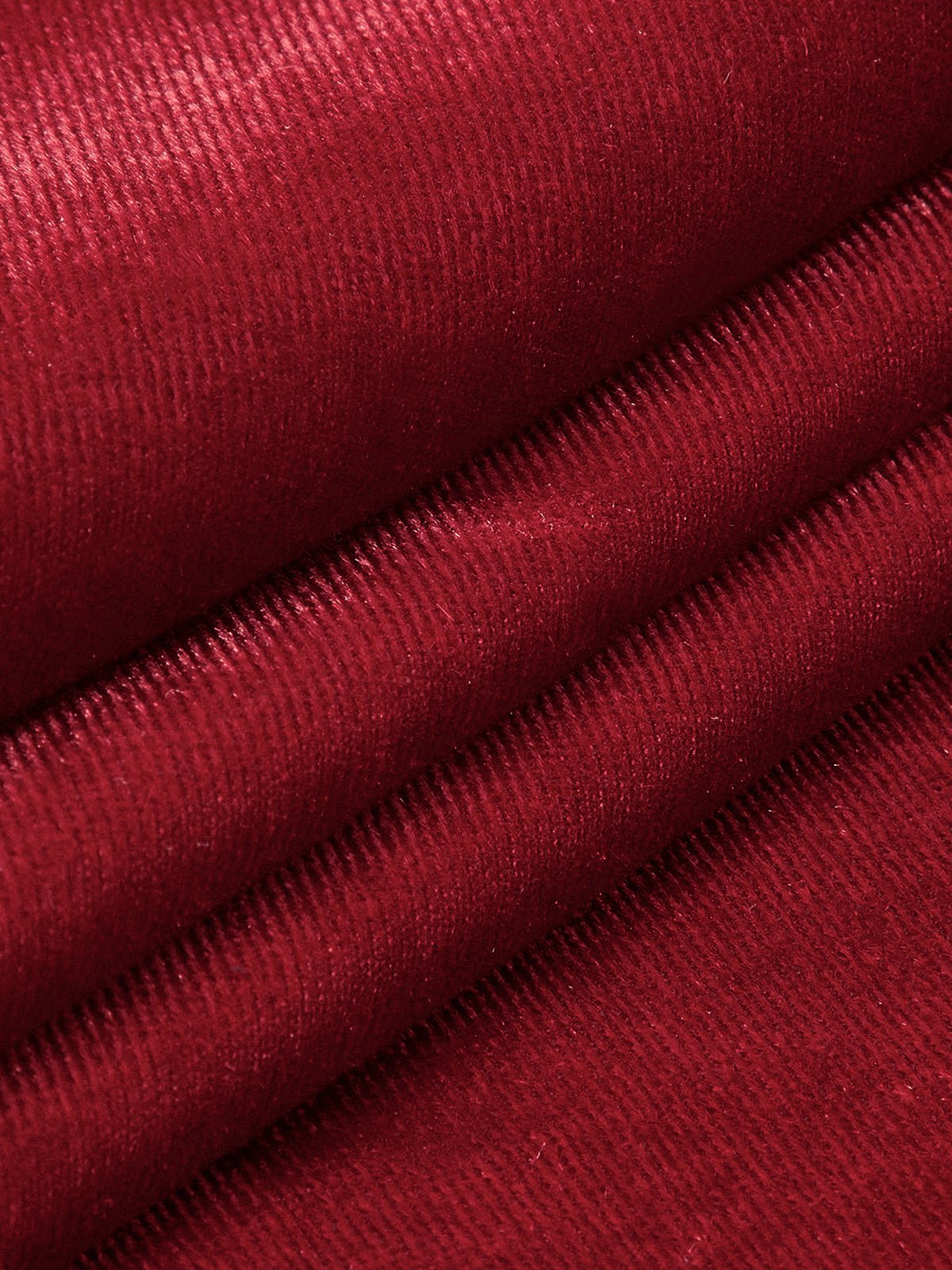 Mock Neck Knotted Kadife Elbise - Phentora