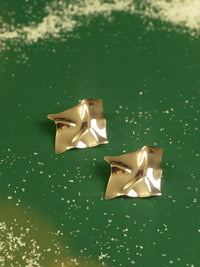 Minimalist Plise Küpe - Phentora