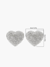 Swarovski Taşlı Kalp Kulak Damlası Küpeler - Phentora
