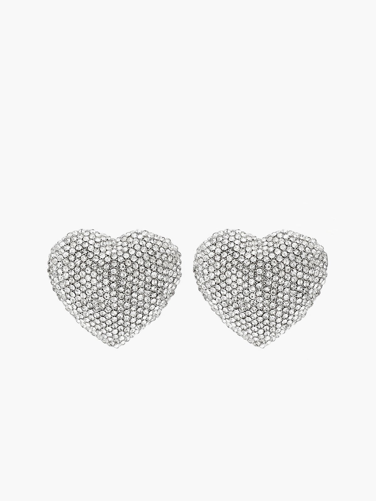 Swarovski Taşlı Kalp Kulak Damlası Küpeler - Phentora