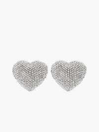 Swarovski Taşlı Kalp Kulak Damlası Küpeler - Phentora