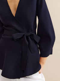 Minimalist Wrap Hırka With Belt - Phentora