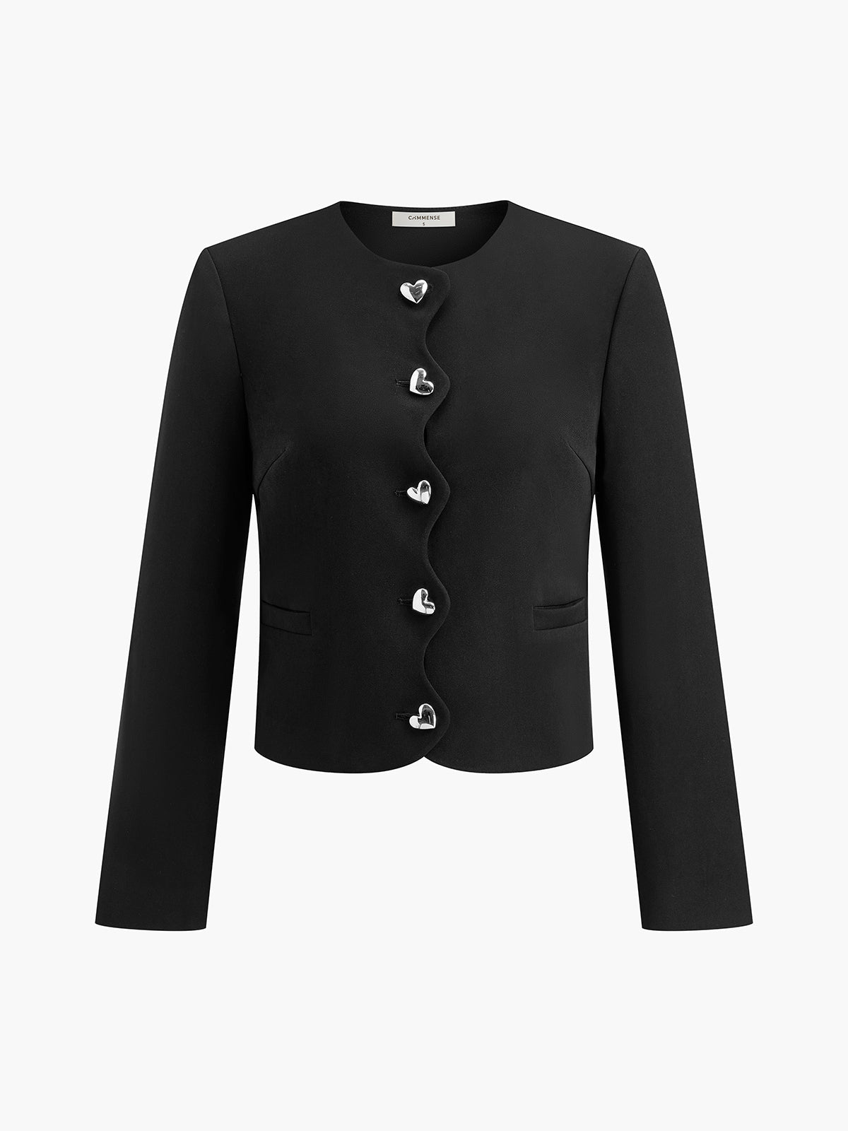 Kalp Düğmeli Normal Kesim Blazer - Phentora