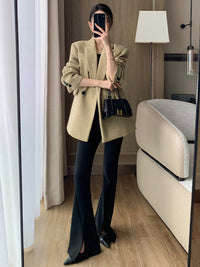 Doku Desenli Tweed Kapitone Blazer - Phentora