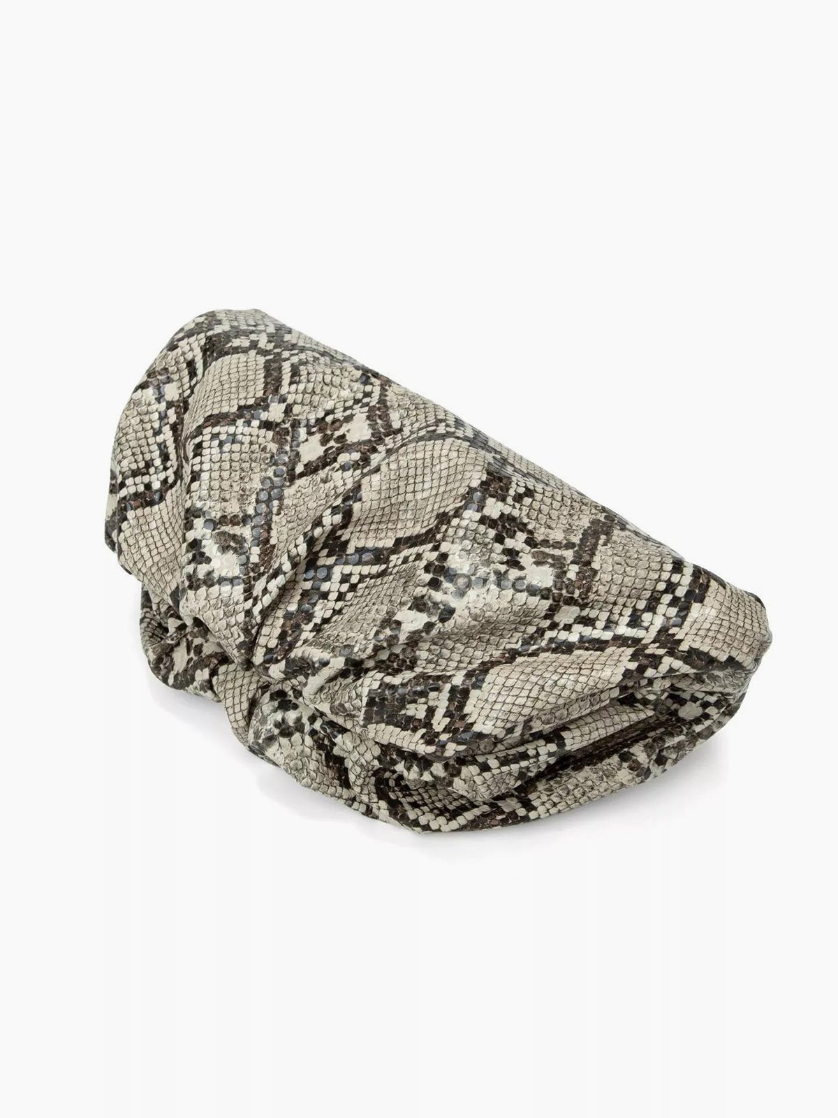 Yılan Derisi Desenli Bulut Clutch Çantası - Phentora
