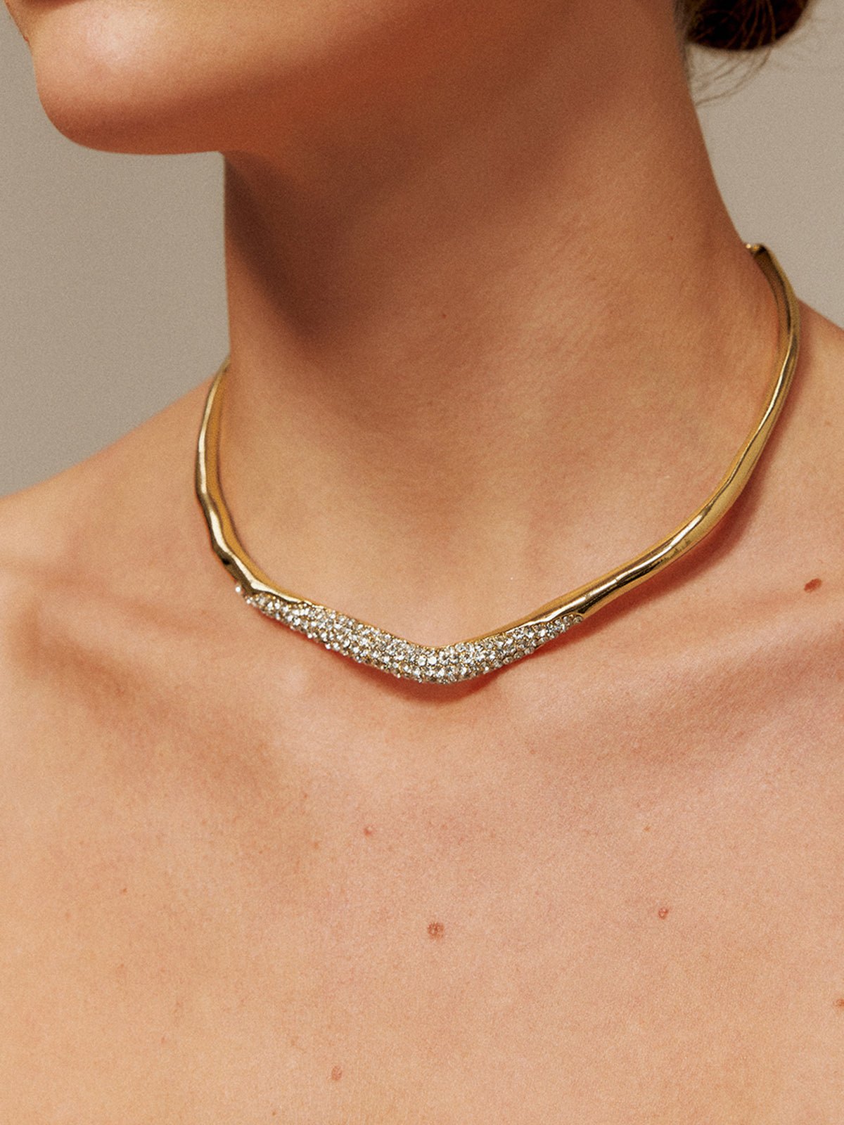 Düzensiz Ziron Choker Kolye - Phentora