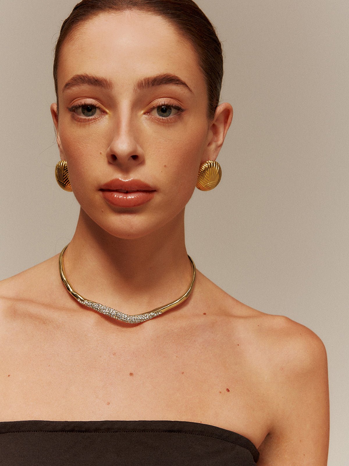 Düzensiz Ziron Choker Kolye - Phentora