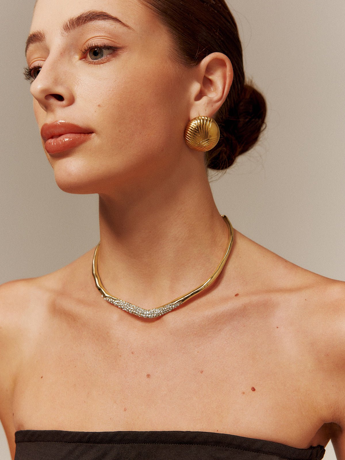 Düzensiz Ziron Choker Kolye - Phentora