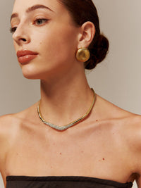 Düzensiz Ziron Choker Kolye - Phentora