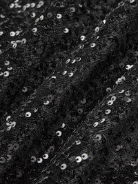 Kadife Sequins Fiyonk Detaylı İnce Askılı Elbise - Phentora